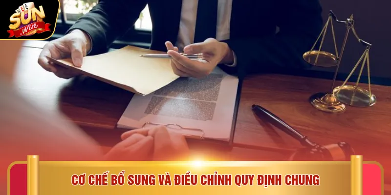 Cơ chế bổ sung và điều chỉnh quy định chung